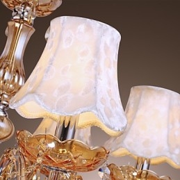 European Style Luxury 6 Light kattokruunu K9-kristallilla