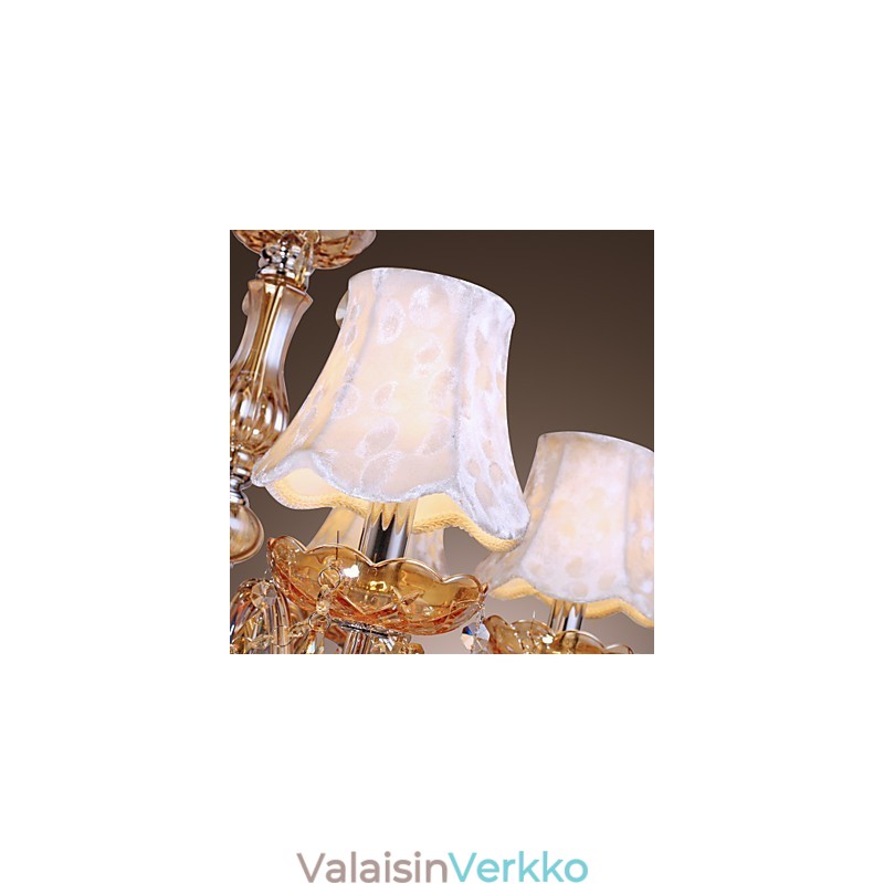 European Style Luxury 6 Light kattokruunu K9-kristallilla