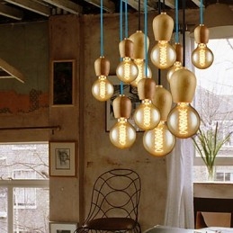 Kattokruunu Mini Style Modern Contemporary Wood Bamboo