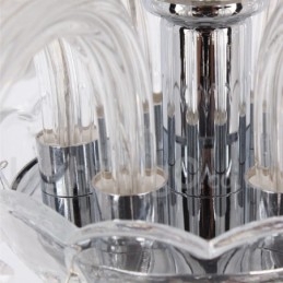 6 Kevyt nykyaikainen K9 kristallikynttilätyylinen kattokruunu