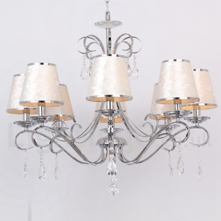 8 Kevyt nykyaikainen K9 kristallikynttilätyylinen kattokruunu