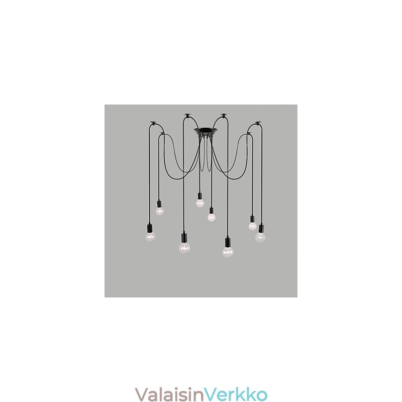 8 valoa Kattokruunu Riippuvalaisin Perinteinen Klassinen Retro Metalli