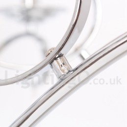 8 Kevyt nykyaikainen K9 kristallikynttilätyylinen kattokruunu