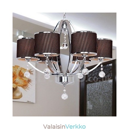 6 Kevyt nykyaikainen K9 kristallikynttilätyylinen kattokruunu 6 Kevyt nykyaikainen K9 kristallikynttilätyylinen kattokruunu