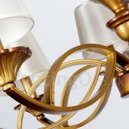 6 Kevyt Retro Välimeren tyyliin maalaismainen kynttilätyylinen kattokruunu