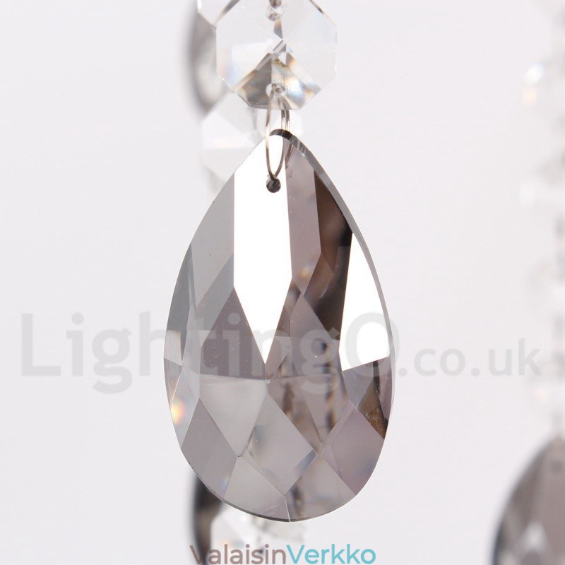 8 Kevyt K9 kristallikynttilätyylinen kattokruunu