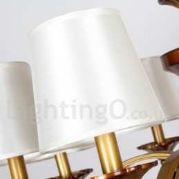 8 Kevyt Retro Välimeren tyyliin maalaismainen kynttilätyylinen kattokruunu