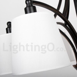 3 kevyt maalaismainen retro nykyaikainen kynttilätyylinen kattokruunu