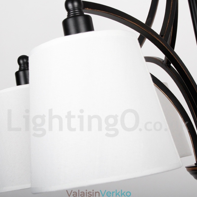 3 kevyt maalaismainen retro nykyaikainen kynttilätyylinen kattokruunu