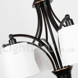 3 kevyt maalaismainen retro nykyaikainen kynttilätyylinen kattokruunu