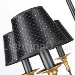 8 Kevyt Retro Rustic kynttilätyylinen kattokruunu