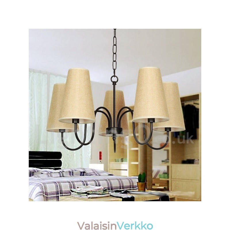 5 Kevyt Retro nykyaikainen kynttilätyylinen kattokruunu
