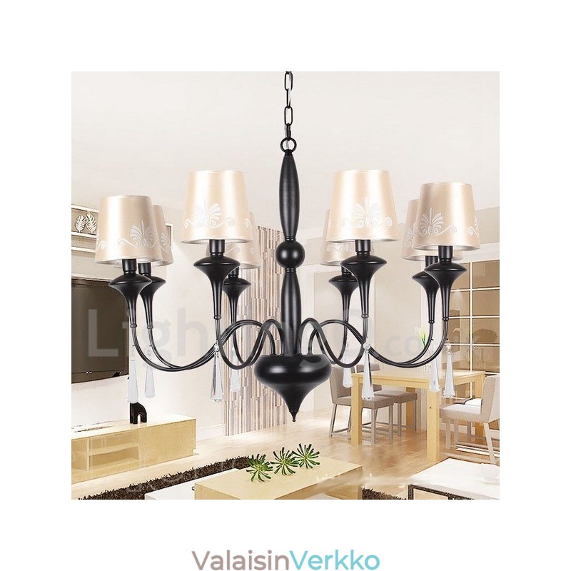 8 Kevyt kynttilätyylinen kattokruunu