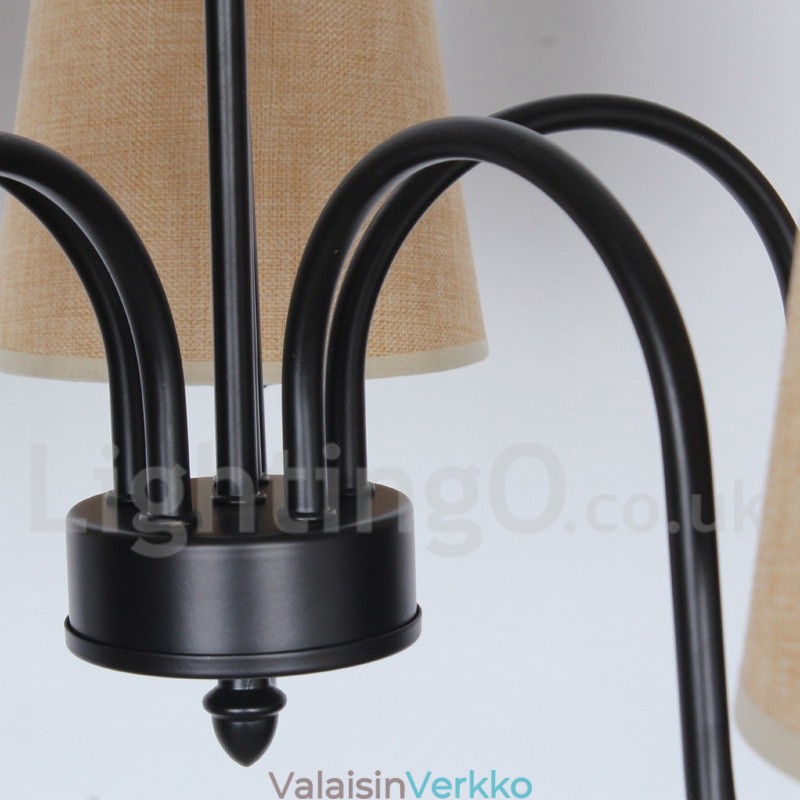 3 Kevyt Retro Välimeren kynttilätyylinen kattokruunu