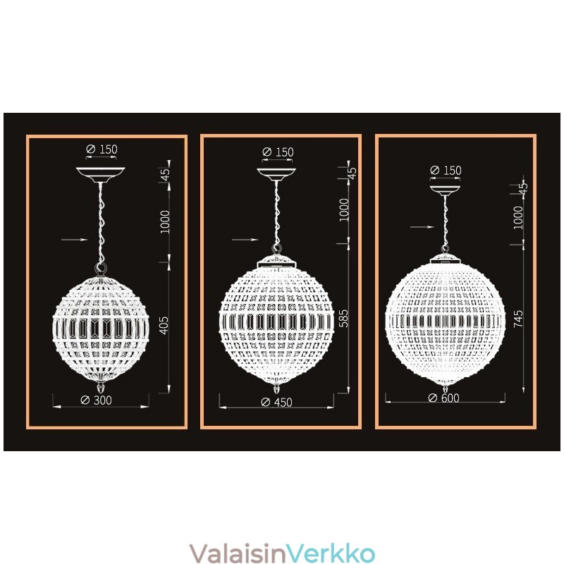 Globe Modern K9 Crystal kattoon riippuvalaisin sisätilojen kattokruunu rumpuvalaisimet valaisimet