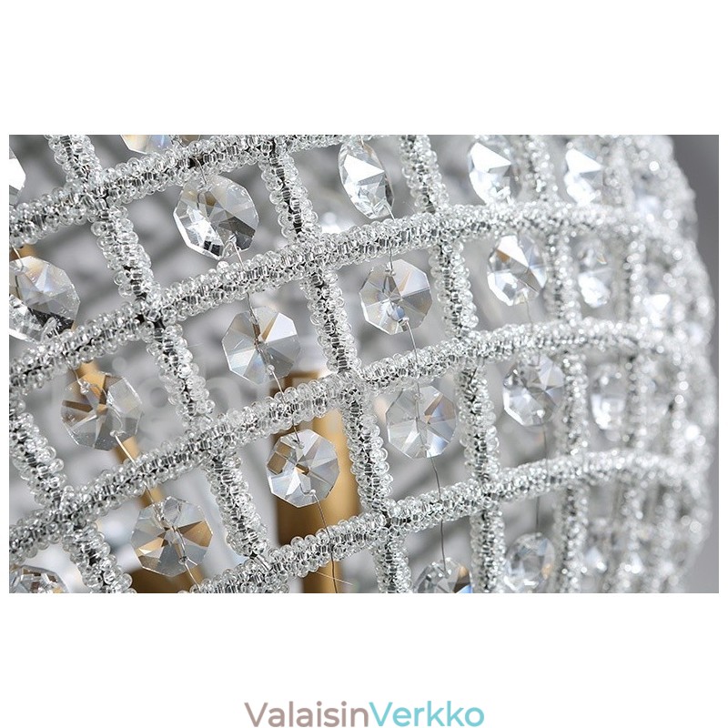 Globe Modern K9 Crystal kattoon riippuvalaisin sisätilojen kattokruunu rumpuvalaisimet valaisimet