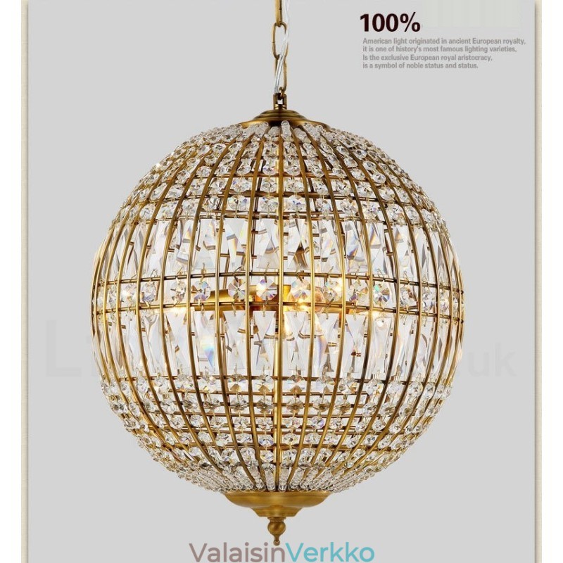 Globe Modern K9 Crystal kattoon riippuvalaisin sisätilojen kattokruunuvalaisimet