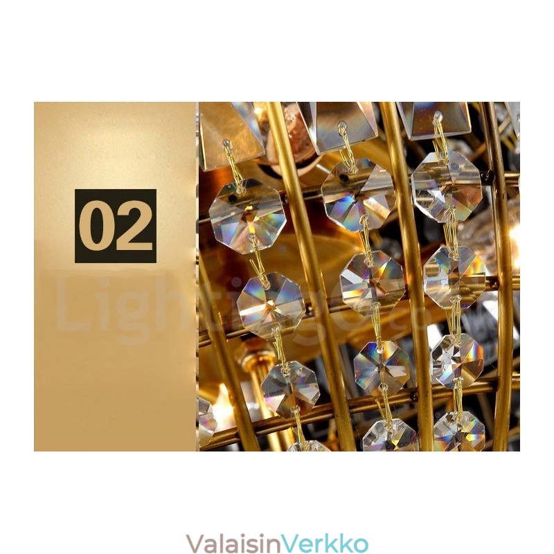 Globe Modern K9 Crystal kattoon riippuvalaisin sisätilojen kattokruunuvalaisimet