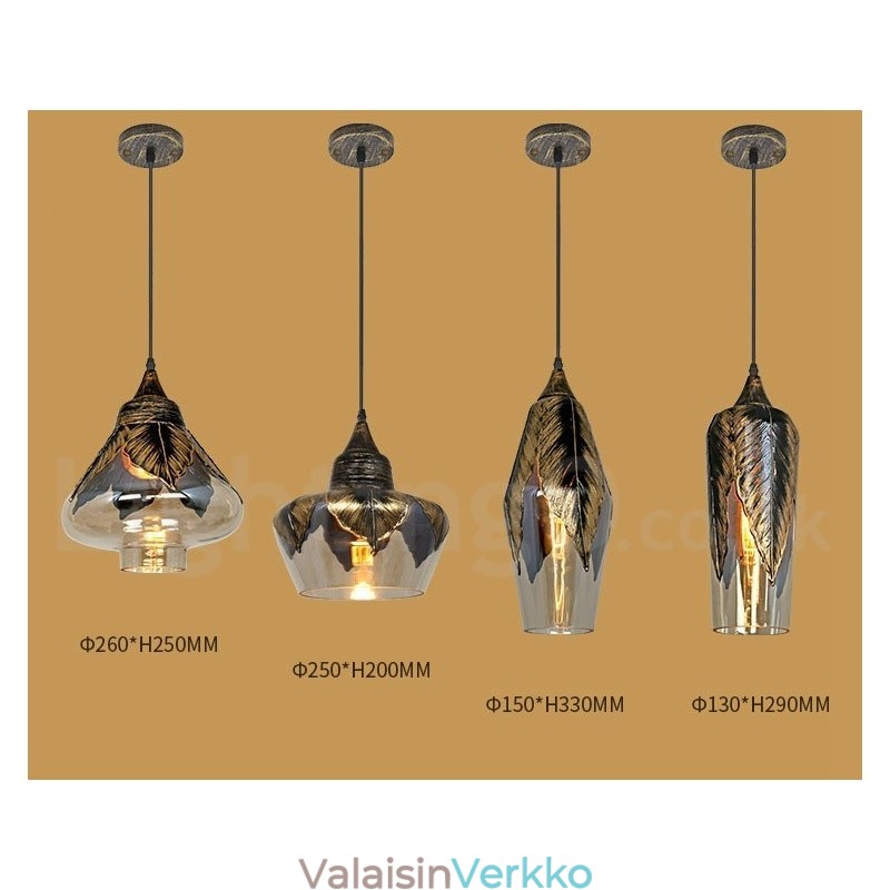 Eurooppalainen Retrolasiriippuvainen Lounge-riippuvalaisin