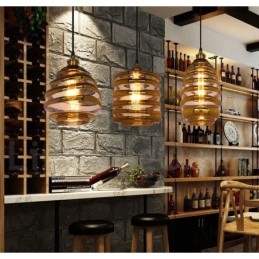 Eurooppalainen lasiriippuvalaisin Cafe Lounge -riippuvalaisin