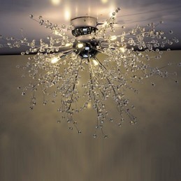Moderni Globe Crystal kromimetallikattokruunu