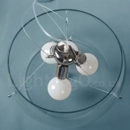 3 Light Moderni nykyaikainen lasiriippuvalaisin