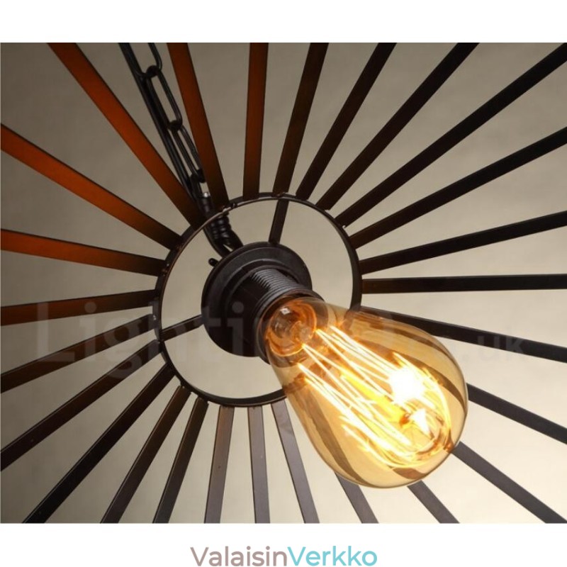 1 Light Rustic Lodge Pendant Light Cafe Hamp Rope -riippuvalaisin