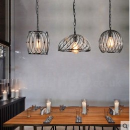 1 Kevyt Vintage Cafe Lasiriippuva Kevyt Loft-riippuvalaisin