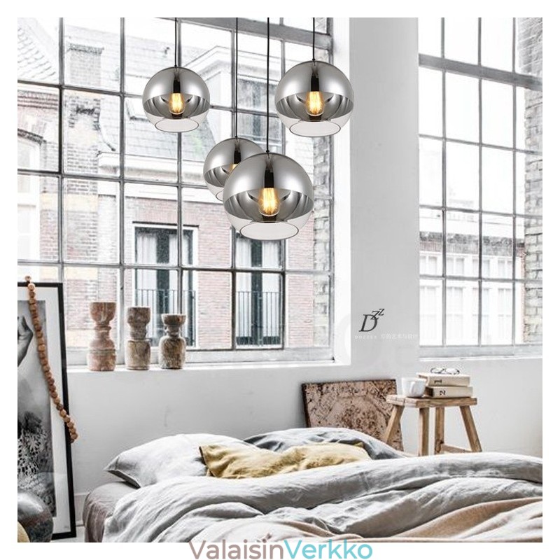 1 Kevyt Moderni nykyaikainen pinnoitus Cafe Lasinen riippuvalaisin