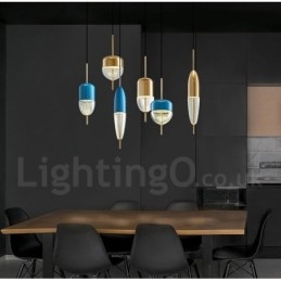 1 Light Moderni nykyaikainen lasiriippuvalaisin