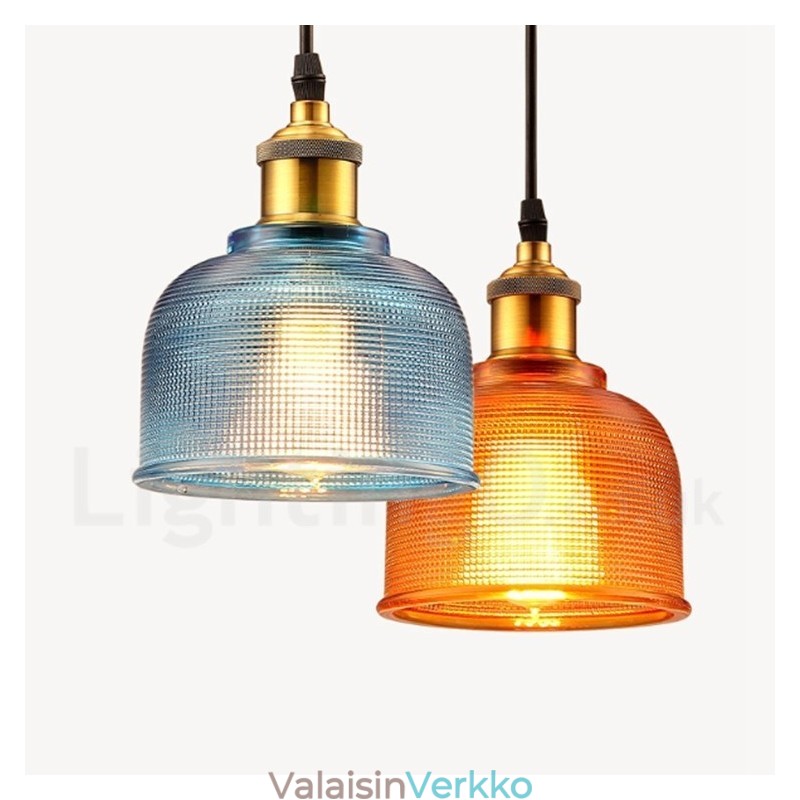 1 Light Modern Contemporary Cafe Monivärinen lasiriippuvalaisin
