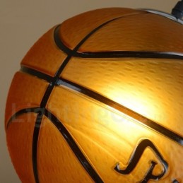 1 Light Vintage Moderni nykyaikainen koripallolasivarjoinen riippuvalaisin