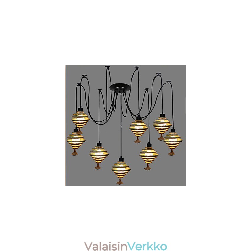 Nordic Country Retro Honeycomb Kattokruunu Kattokruunu Valaisin Heavenly Maids Scatter Blossoms.
