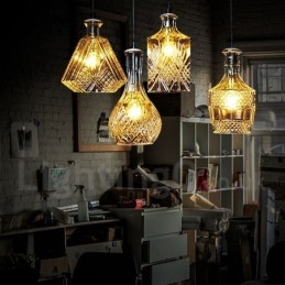 1 Light Rustic Lodge Glass Cafe -riippuvalaisin