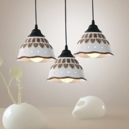 1 Light Moderni nykyaikainen riippuvalaisin keraamisella varjostimella