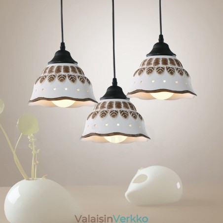 1 Light Moderni nykyaikainen riippuvalaisin keraamisella varjostimella 1 Light Moderni nykyaikainen riippuvalaisin keraamisella varjostimella