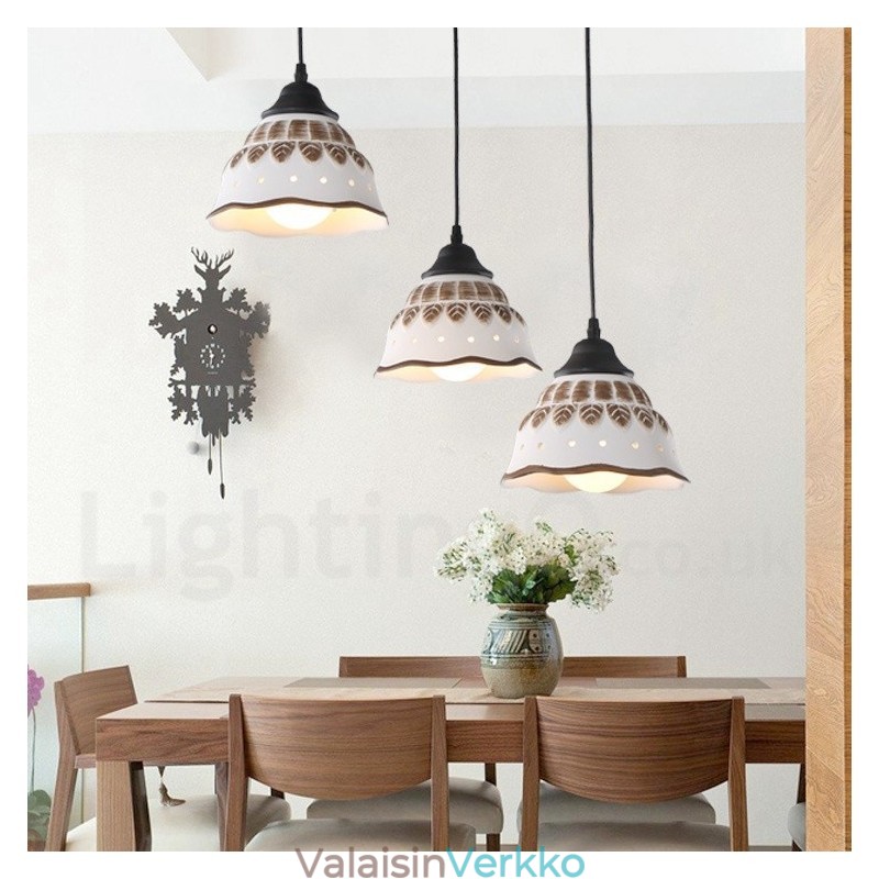 1 Light Moderni nykyaikainen riippuvalaisin keraamisella varjostimella