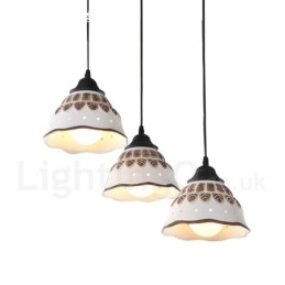 1 Light Moderni nykyaikainen riippuvalaisin keraamisella varjostimella