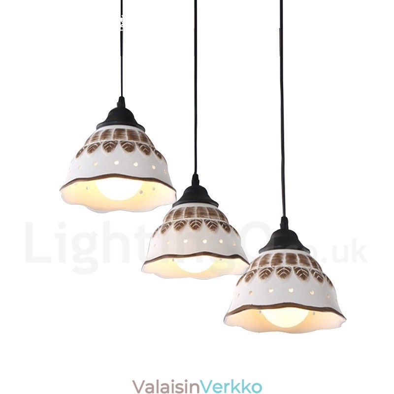 1 Light Moderni nykyaikainen riippuvalaisin keraamisella varjostimella