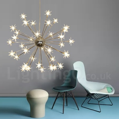 32 Light Moderni nykyaikainen teräsriippuvalaisin lasivarjostimella 32 Light Moderni nykyaikainen teräsriippuvalaisin lasivarjostimella