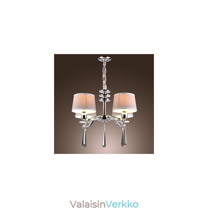 Moderni nykyaikainen perinteinen klassinen maalaismainen Lodge Vintage Island Crystal kromimetallikattokruunu