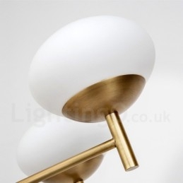 9 Kevyt Retro Rustic Luxury messinkiriippuvalaisin kattokruunu lasivarjostimella