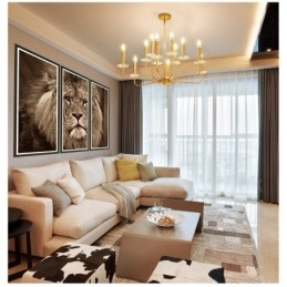 12 Vaalea Retro Rustic Luxury messinki riippuvalaisin kattokruunu