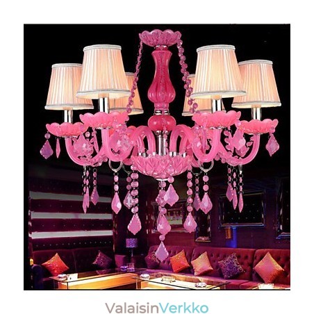Kahvilamppu Project Light Candle Crystal riippuvalaisin vaaleanpunainen A Kahvilamppu Project Light Candle Crystal riippuvalaisin vaaleanpunainen A