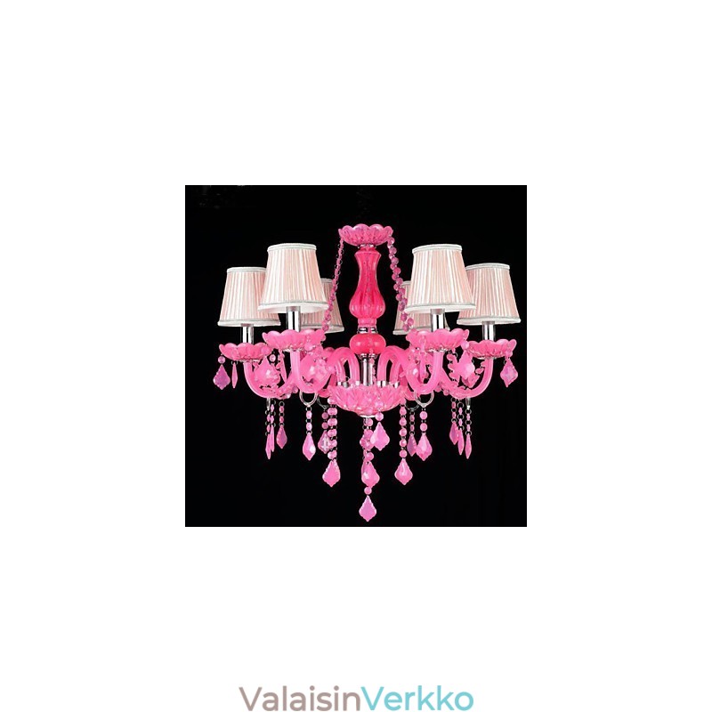 Kahvilamppu Project Light Candle Crystal riippuvalaisin vaaleanpunainen A
