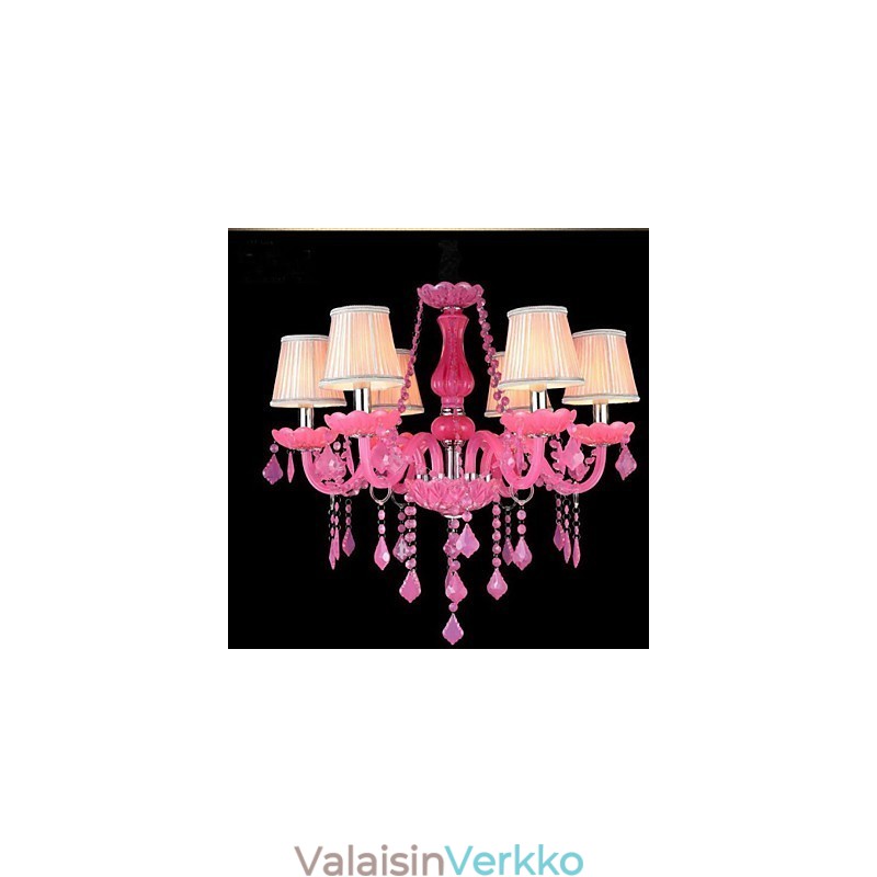 Kahvilamppu Project Light Candle Crystal riippuvalaisin vaaleanpunainen A