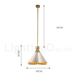 4 Light Retro Rustic Luxury alumiiniseosta riippuvalaisinkruunu alumiiniseoksesta varjostimella
