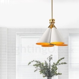 4 Light Retro Rustic Luxury alumiiniseosta riippuvalaisinkruunu alumiiniseoksesta varjostimella
