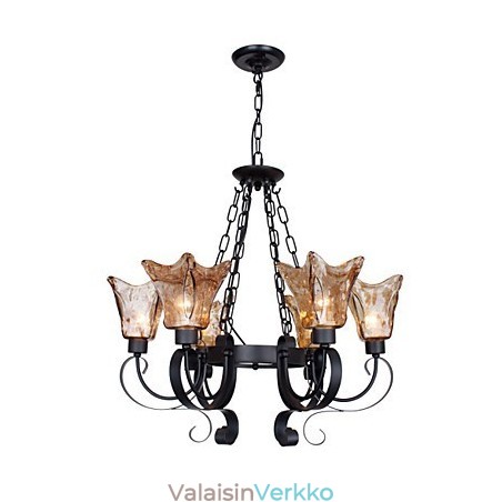 Kattokruunu 6 Lights Lasi Perinteinen Classic Vintage Kattokruunu 6 Lights Lasi Perinteinen Classic Vintage