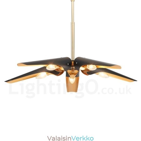 5 Light Retro Rustic Luxury alumiiniseosta riippuvalaisinkruunu alumiiniseoksesta varjostimella 5 Light Retro Rustic Luxury alumiiniseosta riippuvalaisinkruunu alumiiniseoksesta varjostimella